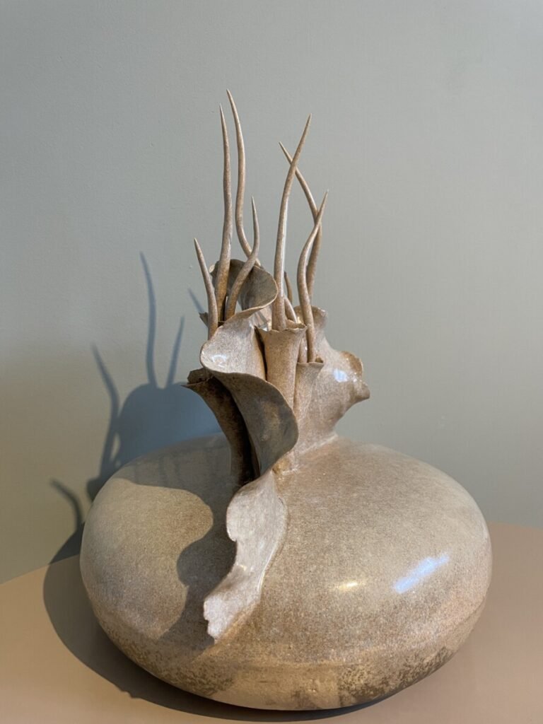 Le Lac - sculpture ceramique arborescences tree-like structures art nature